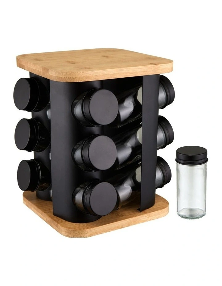Harstad Spice Rack 13 Piece Set Gift Boxed in Natural