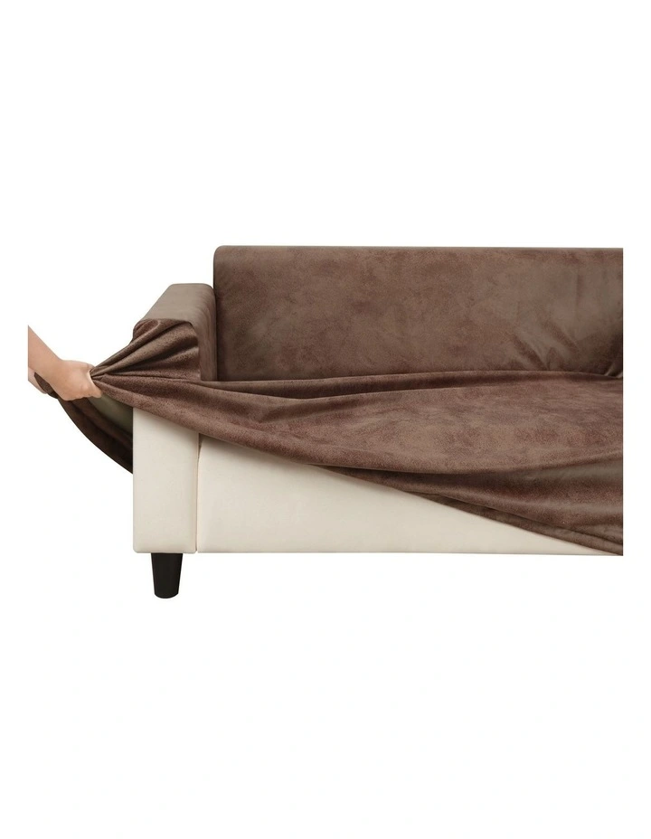 2 Seater Couch Sofa Cover in Light Brown