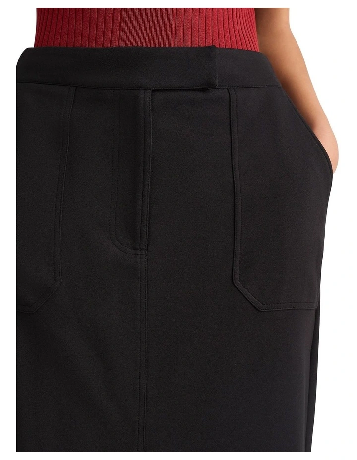 Giulana Ponte Skirt in Black
