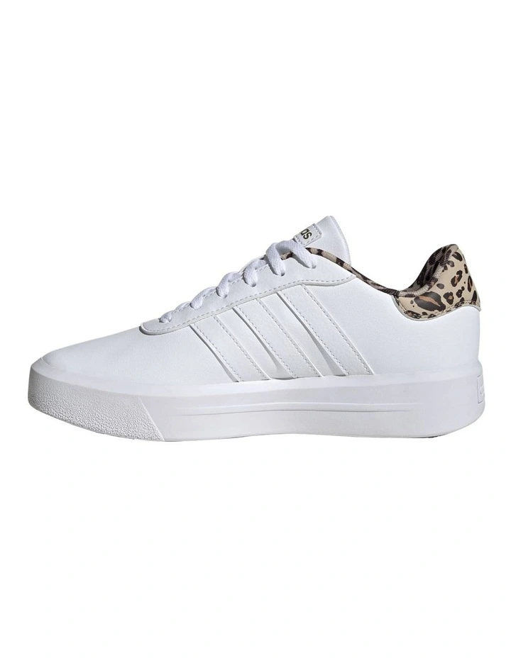 Court Platform Shoes in White