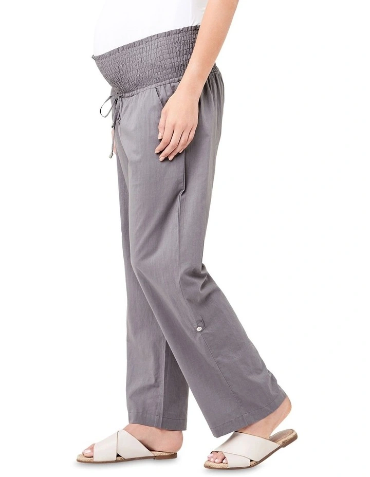 Philly Cotton Pant in Sulphur Grey