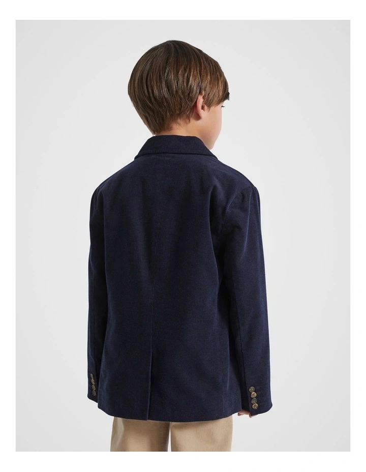 Cord Blazer in Midnight Blue