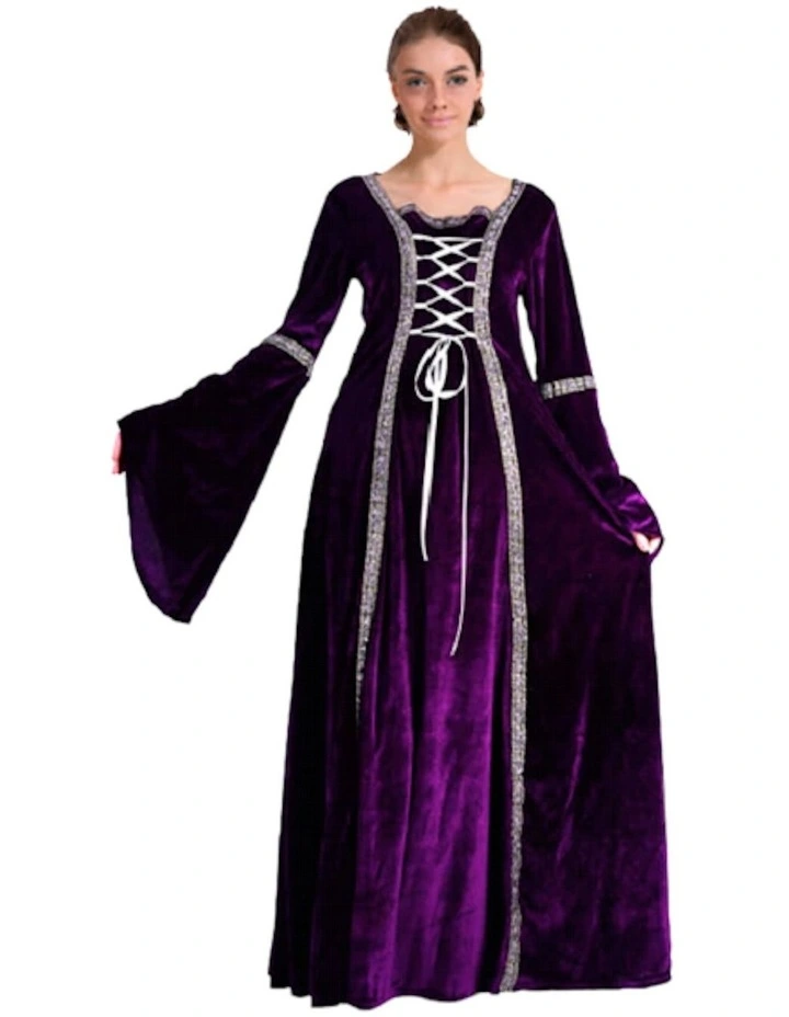 Medieval Gothic Renaissance Costume in Purple