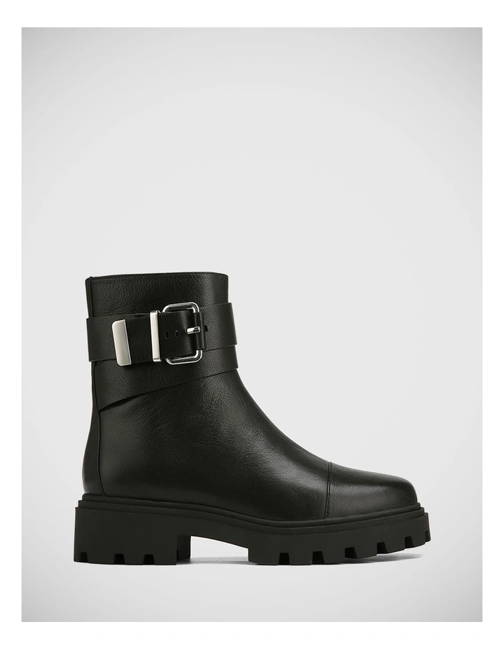 Fenton Leather Ankle Boot in Black
