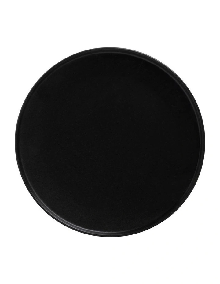 Caviar 26.5cm High Rim Plate in Black
