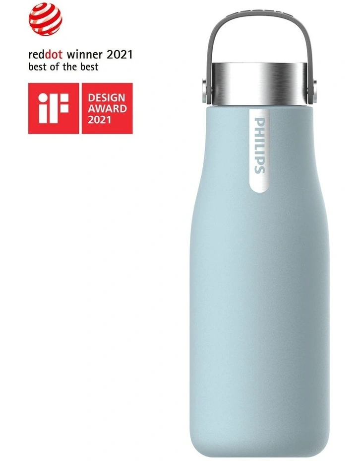 GoZero Smart UV Bottle 590ml in Blue