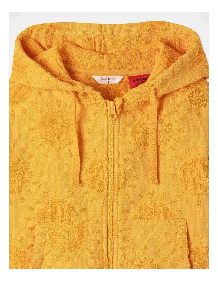 Ginger Swim Hooded Poncho In Yellow