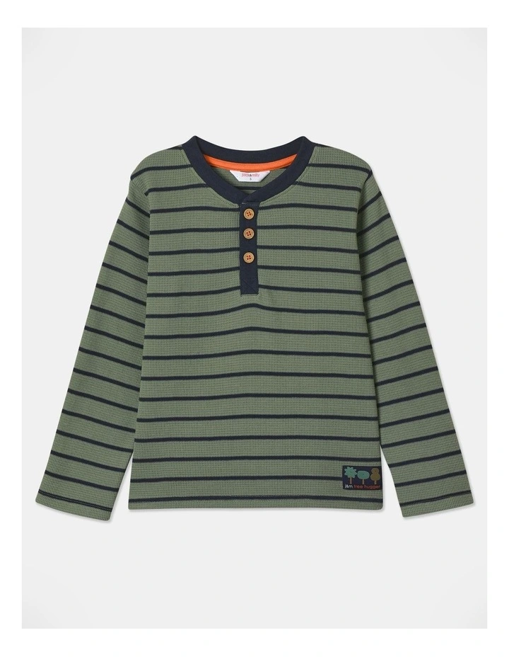 Jimmy Waffle T-Shirt in Green