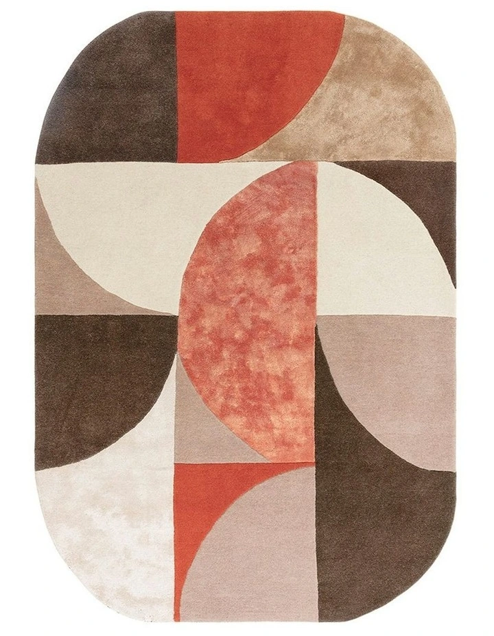 Asiatic Oval Spice Rug in Red