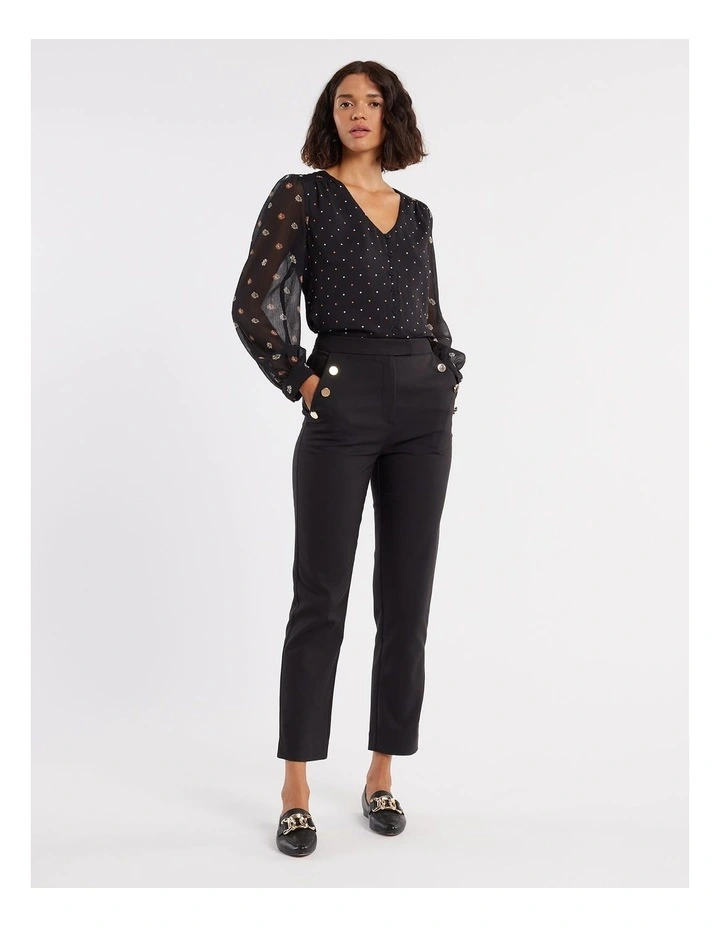 Daisy Chain Blouse in Black