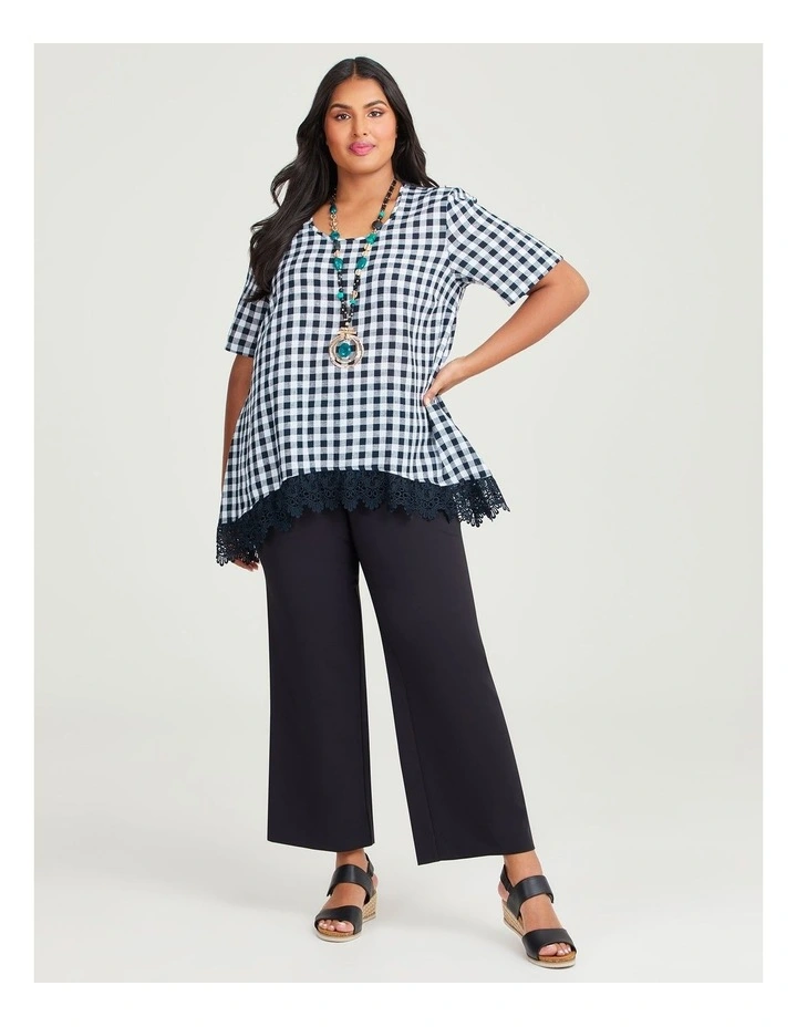 Lucille Wide Leg Pant in Black