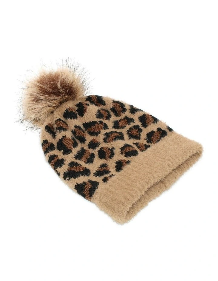 Kate Beanie in Leopard