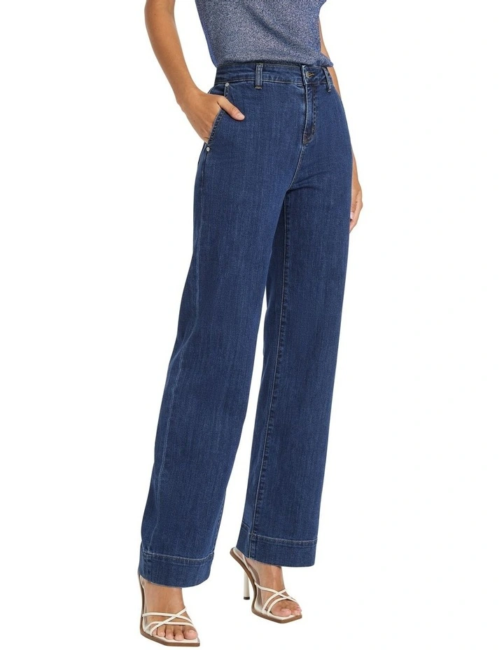 Arden Wide Leg Jean in Blue