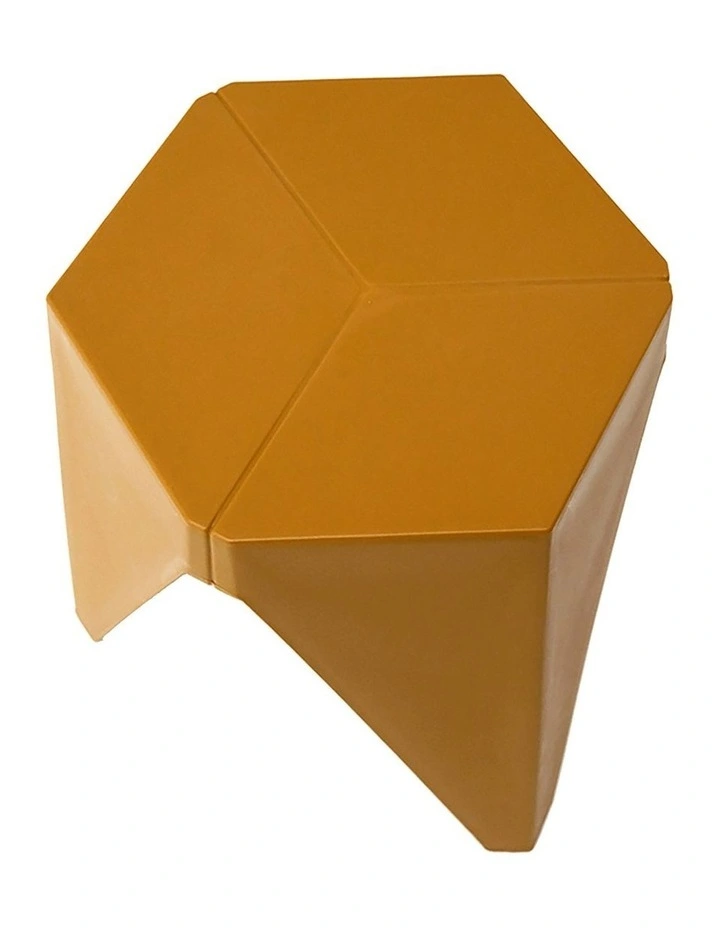 Bar Puzzle Plastic Foot Stool 2x in Yellow