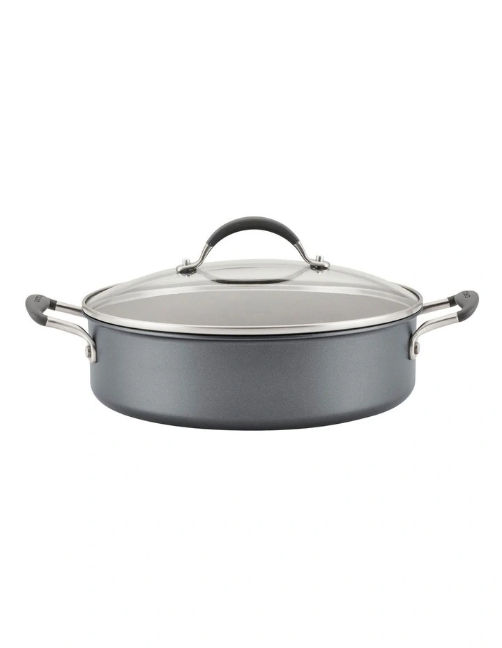ScratchDefense A1 Nonstick Induction Covered Sauteuse 28cm 4.7L in Grey