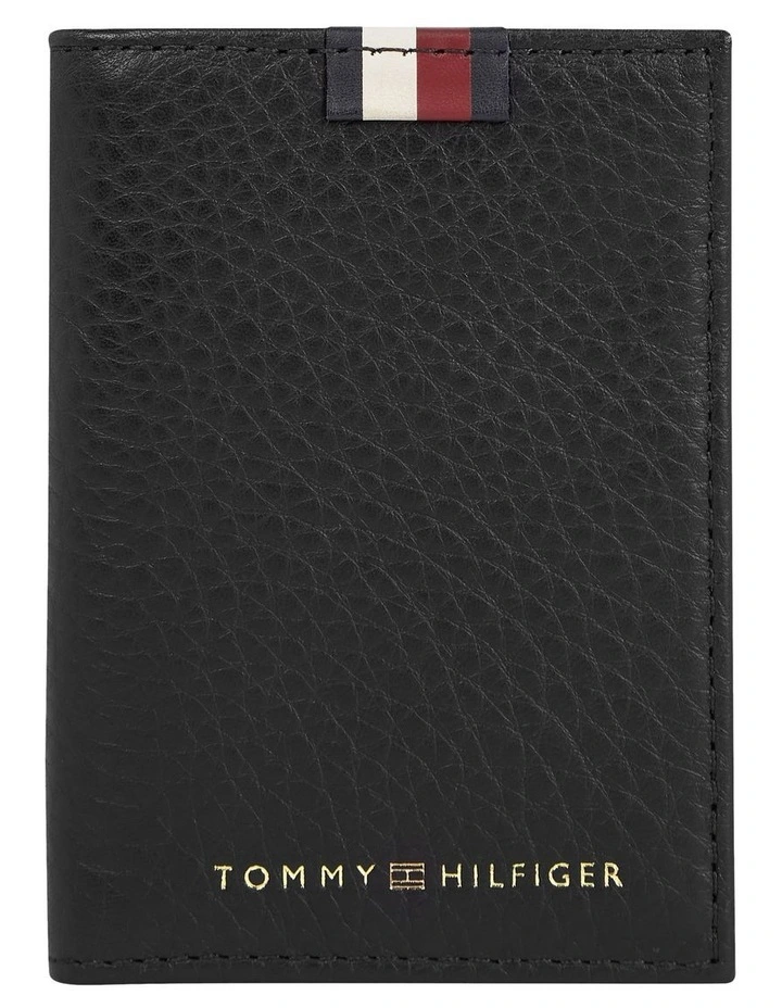 Premium Leather Bifold Wallet in Black