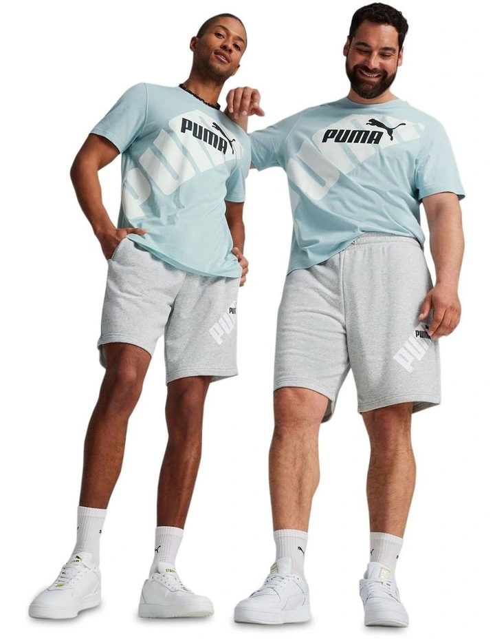 Power Graphic Shorts 9 Inch in Grey