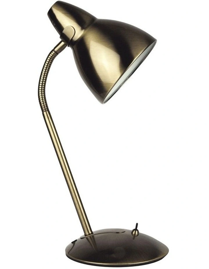 Trax Desk Lamp Antique Brass