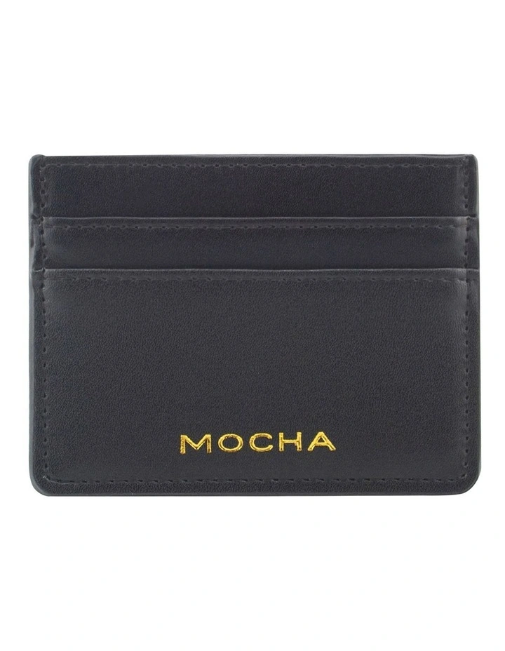 Avery Simple Card Holder in Black
