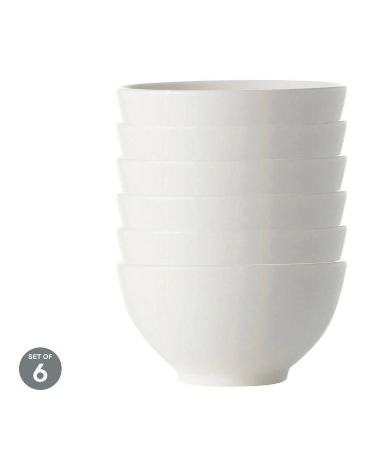 White Basics Rice Bowl 12.5cm Set of 6