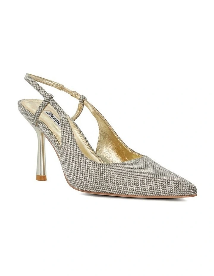 Cabanna Slingback Pump in Pewter