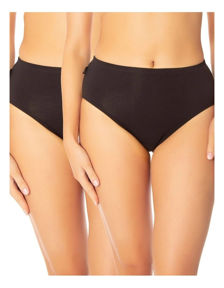 Hikini Brief 2 Pack in Black