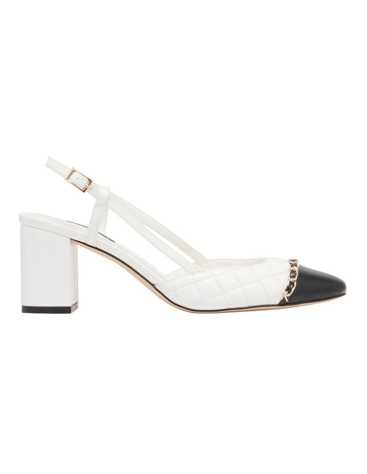 Uround Slingback Pump in White