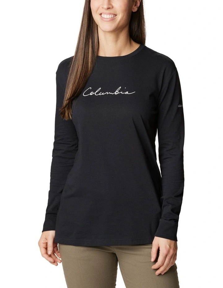 North Cascades Long Sleeve T-shirt in Black