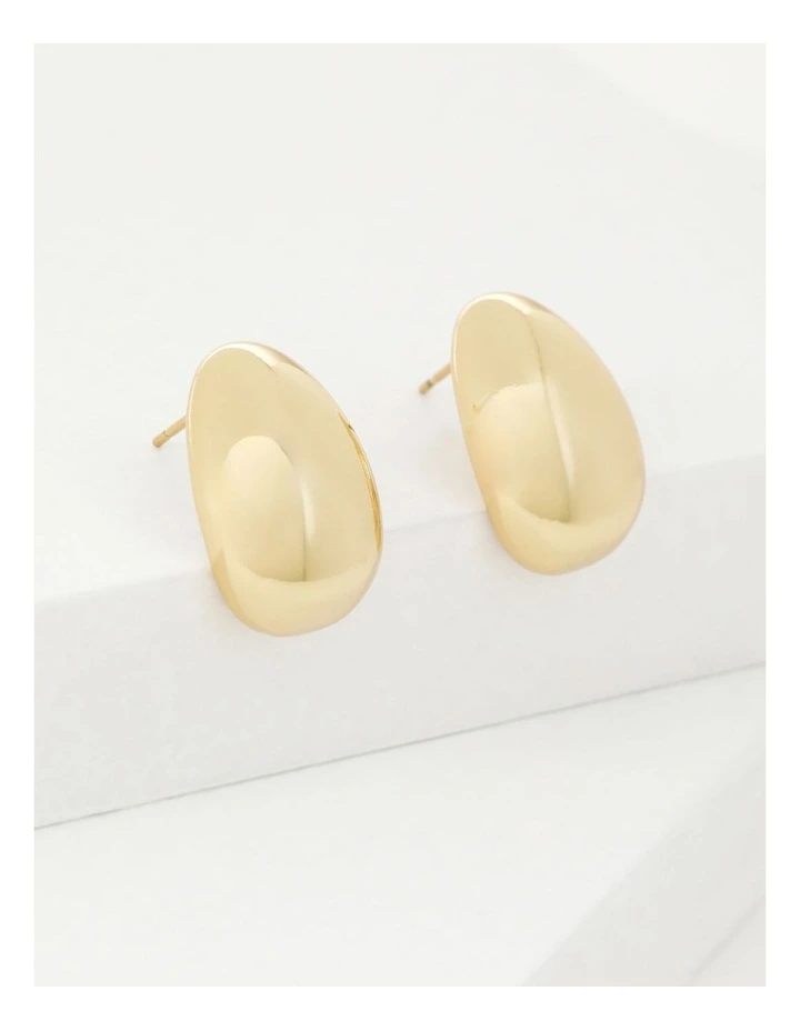Chubby Half Hoop Earring in Gold