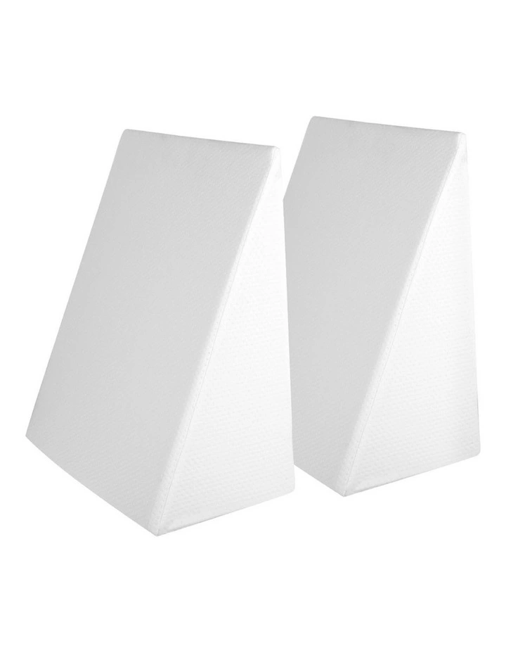 Wedge Pillow Twin Pack in White