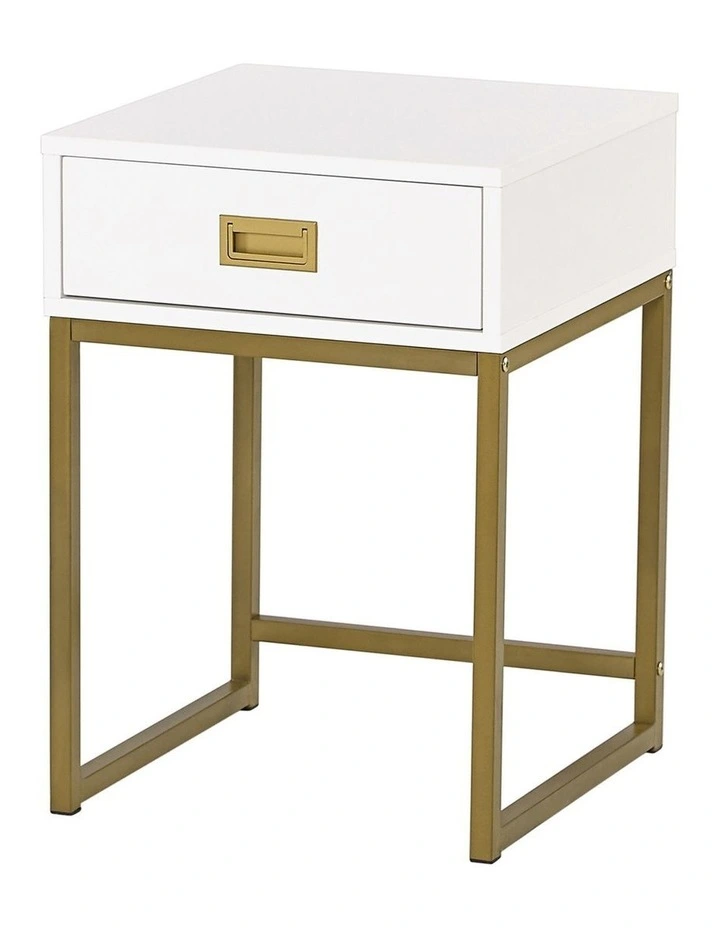 Emilia Bedside Table Night Stand in Multi