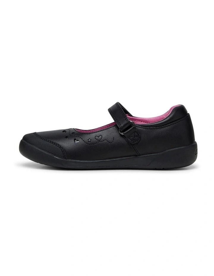 Cloud Castle Blair School Shoes in Black