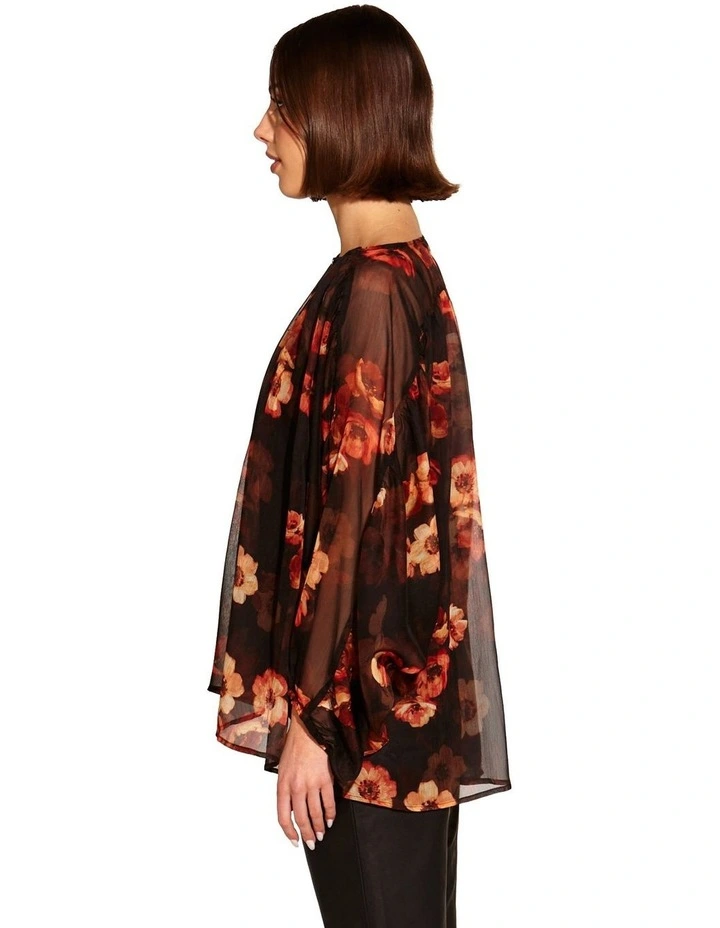 Bloom Batwing Sleeve Shirt in Rose Dust Floral