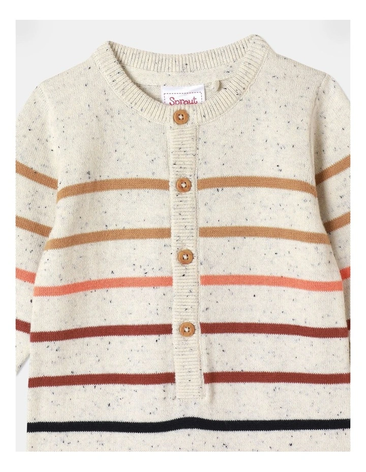 Knit Coverall in Cream