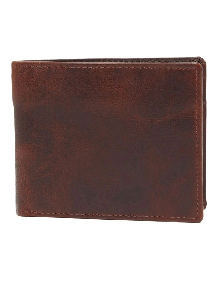 Holbrook Leather Wallet in Brown Dark