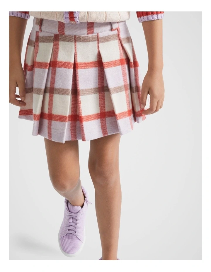 Check Skirt in Orchid