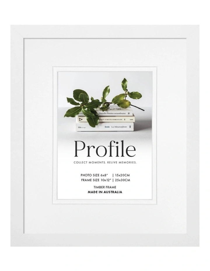 Australia Made Timber Photo Frame 10x12"/6x8" (3 Pack) in White