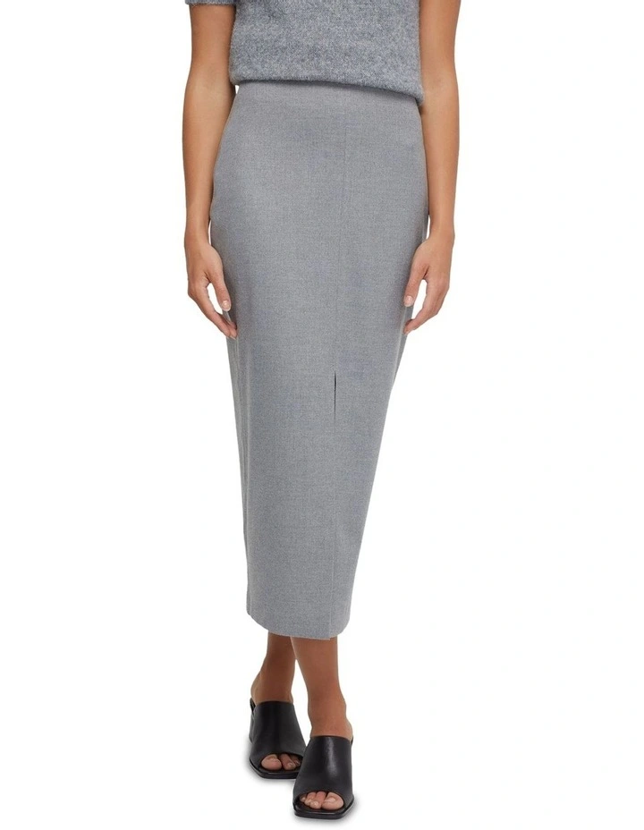 Mia Eco Pencil Skirt in Grey