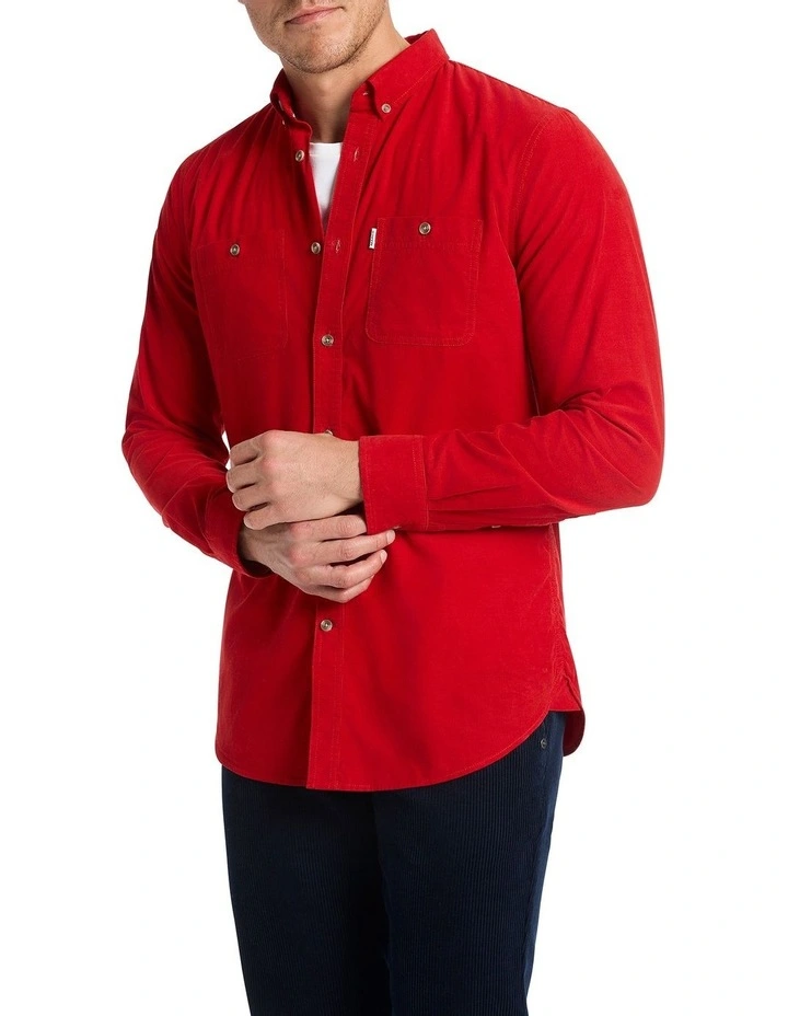 Cord Games Long Sleeve Shirt in Chilli