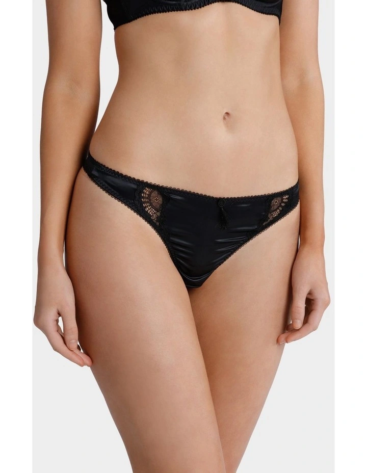 Star Lift G String Brief Black