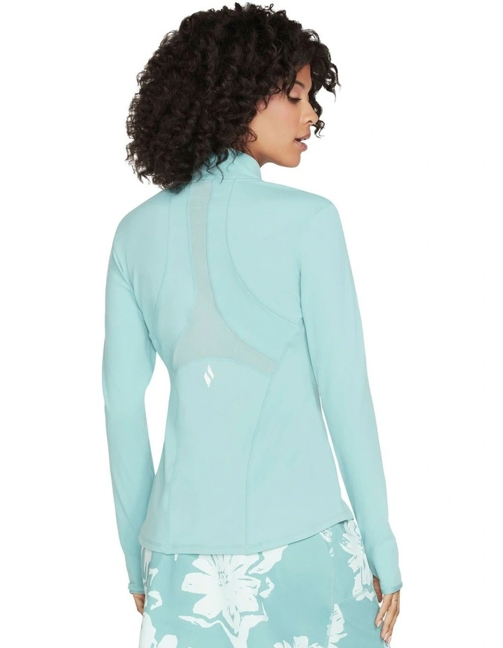 Go Walk Mesh Jacket in Water Ballet