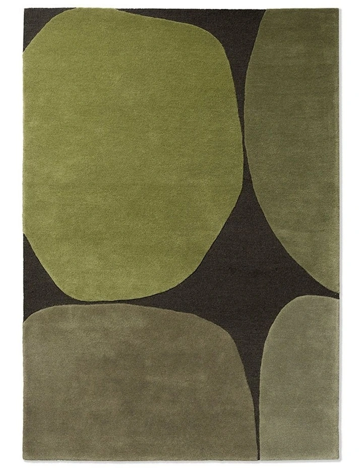 Decor Plateau Rug 091907 in Green