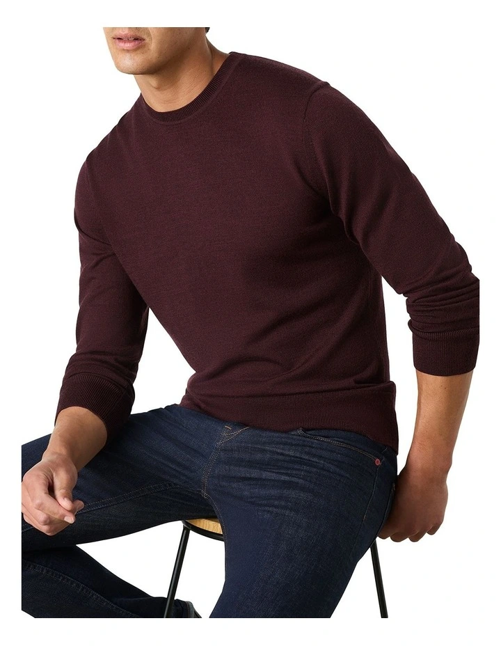 Sandringham Ashby Crew Knit in Red