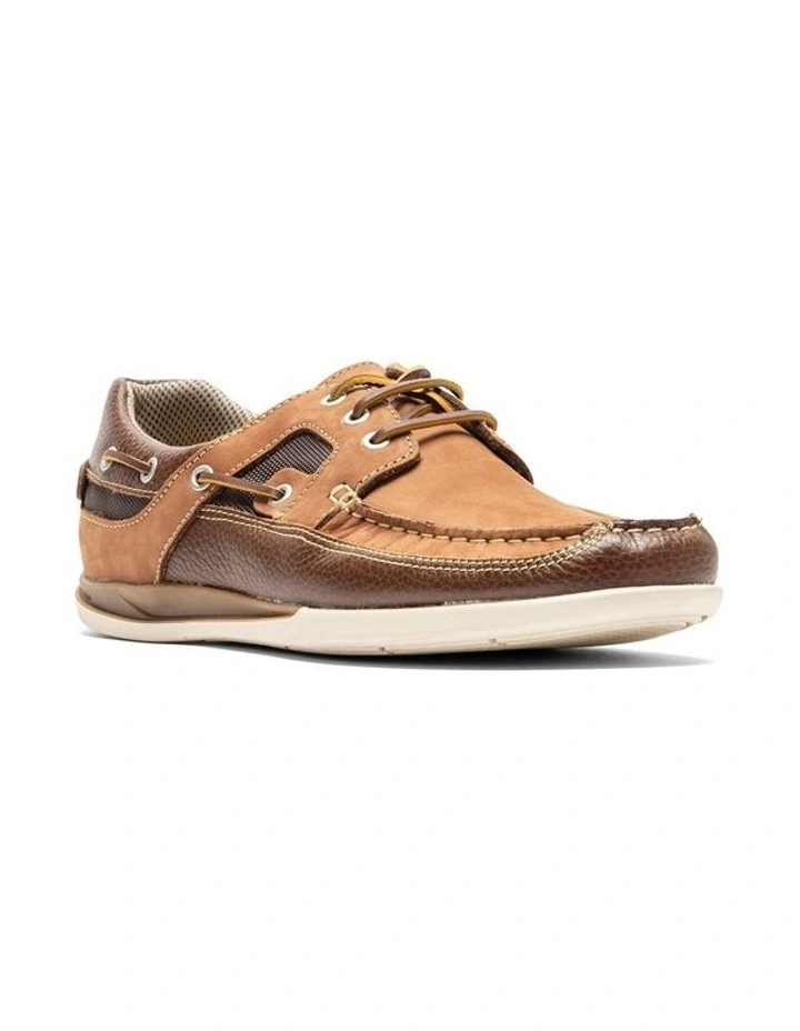 Picton Boat Shoe in Tan Multi