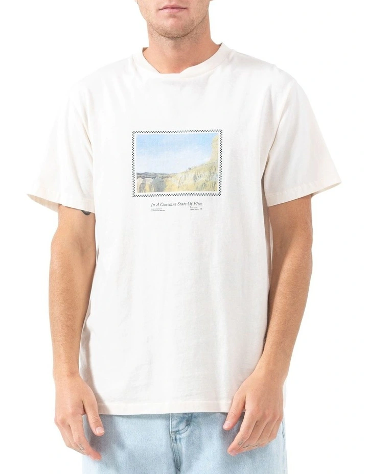 State of Flux Merch Fit Tee in Heritage White