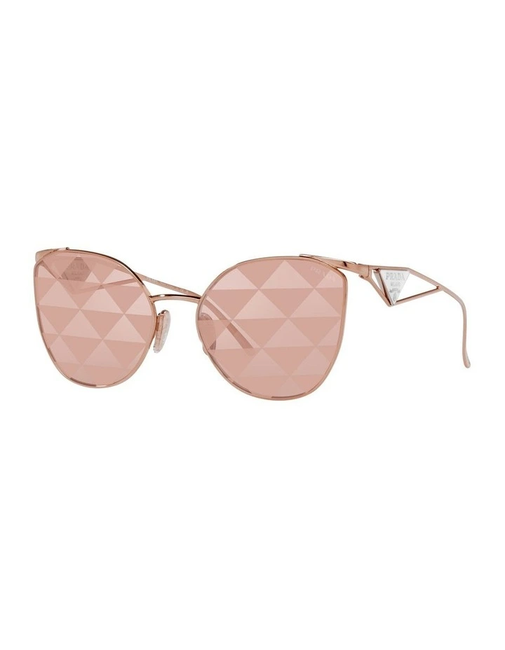 0PR 50ZS Sunglasses in Pink Gold