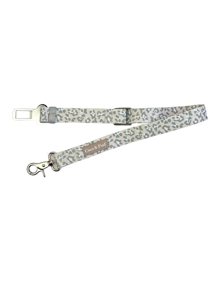 Amur Leopard Dog Car Seat Belt Restraint