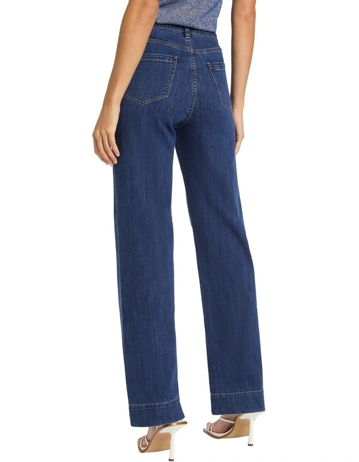 Arden Wide Leg Jean in Blue