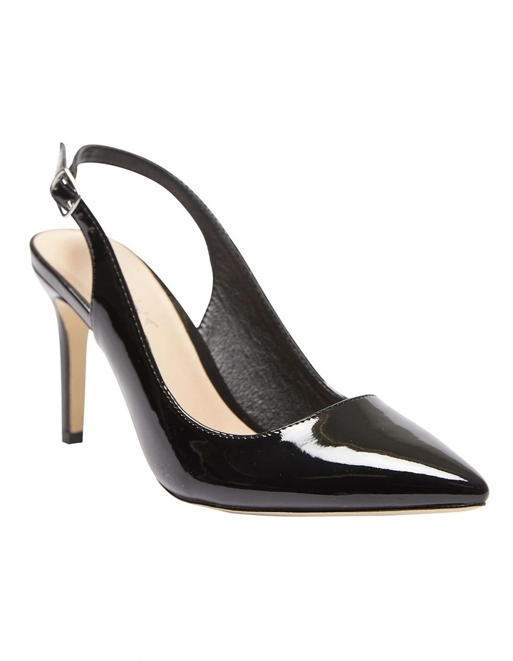 Whiz Heeled Shoes In Black Patent