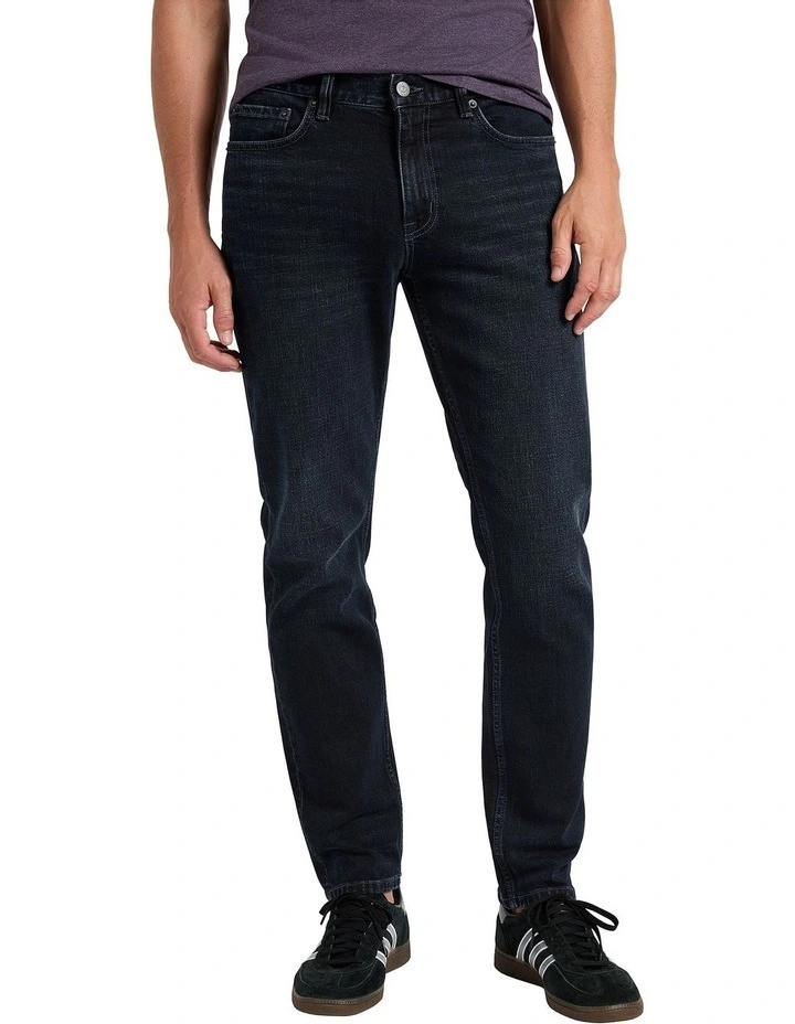 Jordan Slim Leg Jean in Blue/Black